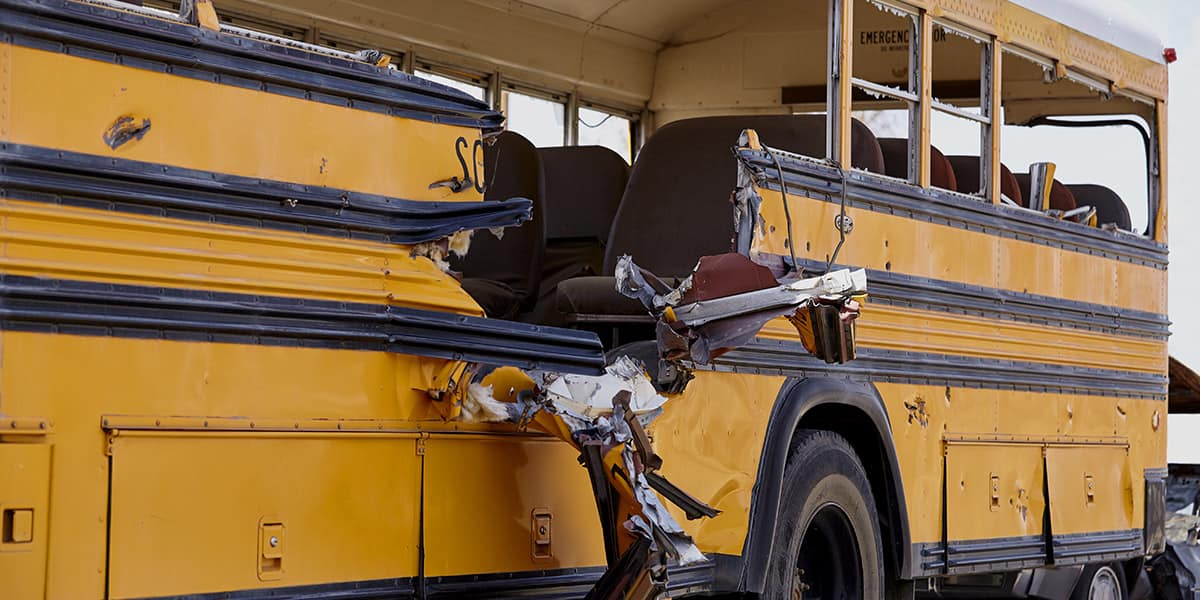 Tasas alarmantes de accidentes de autobuses escolares